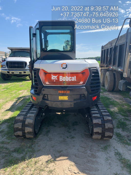 2022 Bobcat E50 Cab/Heat/Air, Rubber Tracks, Manual QC, Hydraulic Thumb