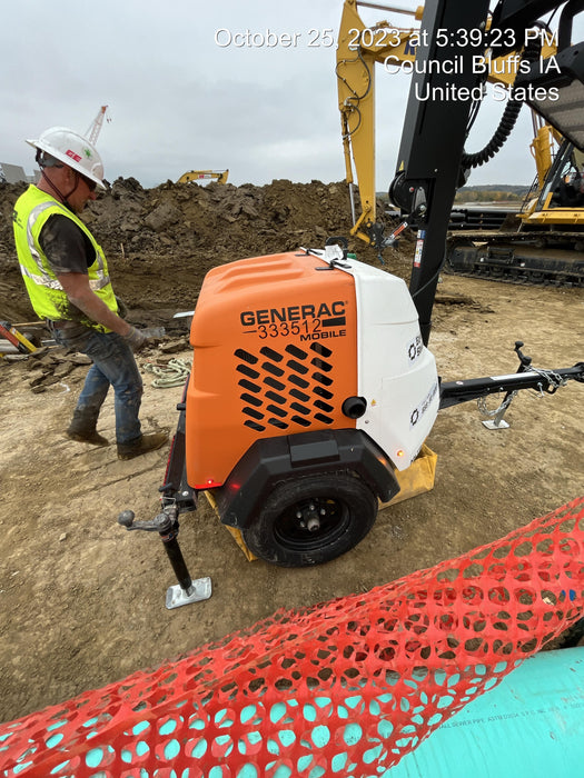 2023 Generac MLT2 Diesel, Flex Switch 120V Input, Powerzone Controller, (4) 320W LED Lights, 4kW Generator, 39.9 Gal Fuel Tank, 2" Ball, T3