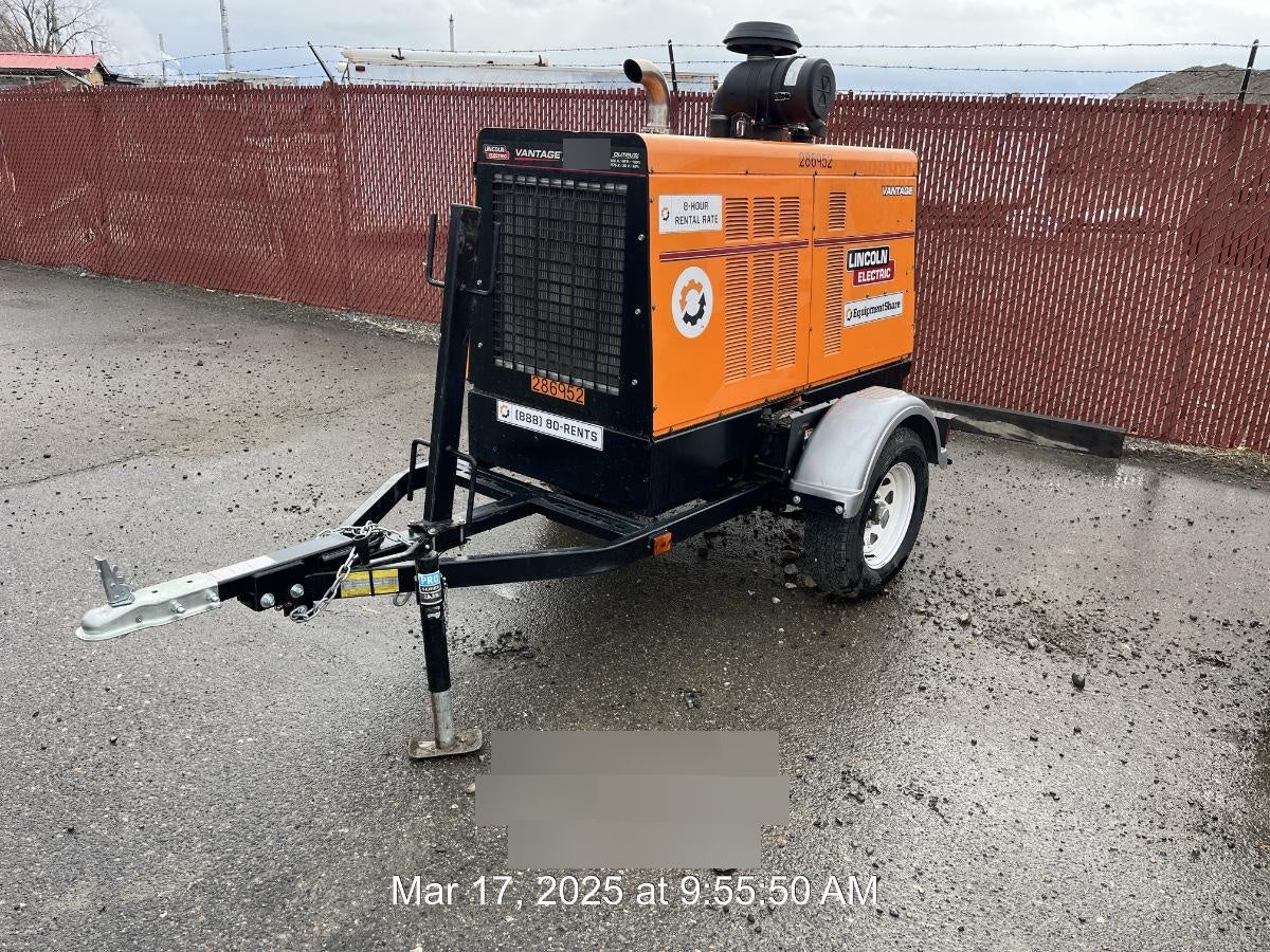 2022 Lincoln Electric Vantage 549X Crosslink Technology, Trailer Mounted, ES Decals, T3