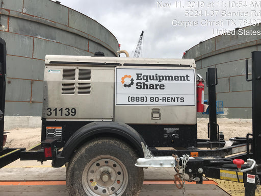 2019 Lincoln Electric Vantage 322 Welder Ready-Pak 3, Two wheel trailer, Fender and Light kit, Cable Rack