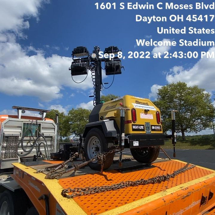 2022 Allmand NLV3GR (4) LED Light Fixture 350W, 23' Vertical Mast, 3kW Prime, Towable, Deep Sea L401, Leveling Jacks, Yanmar T4F 5.8hp