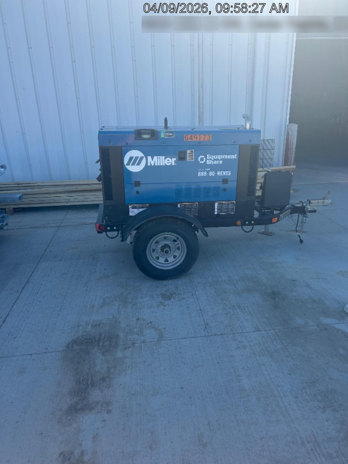 2026 MILLER ELECTRIC BIG BLUE 400