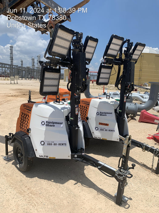 2023 Generac MLT2 Diesel, Flex Switch 120V Input, Powerzone Controller, 
(4) 320W LED Lights, 4kW Generator, 39.9 Gal Fuel Tank, 2" Ball, T3