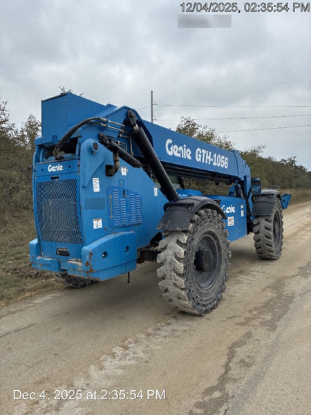 2018 Genie GTH-1056 Genie GTH-1056 w/CAB, Solid Tires, Work Lights, 60" carriage/forks, cab mesh, beacon