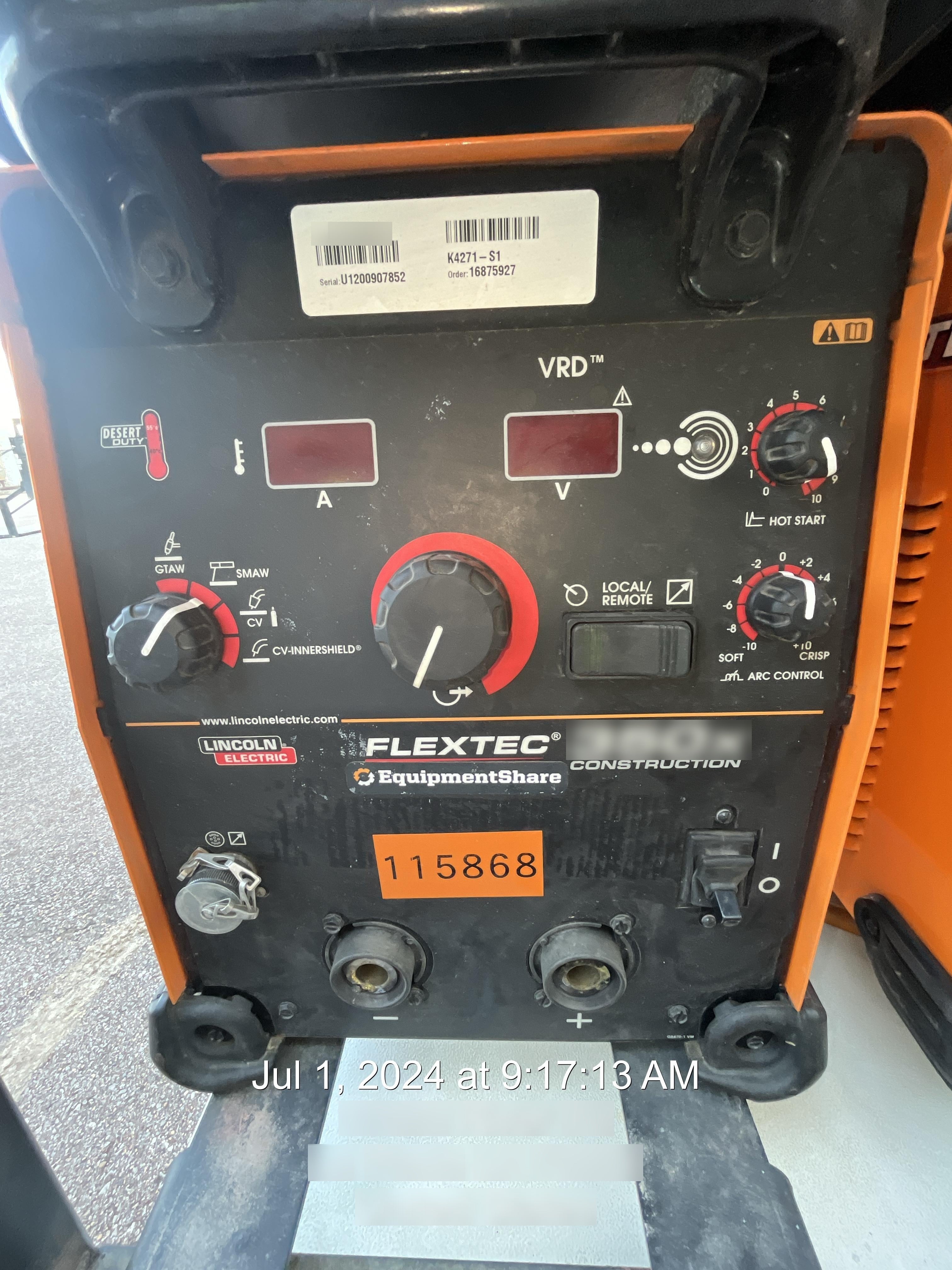 2020 LINCOLN ELECTRIC FLEXTEC 350X