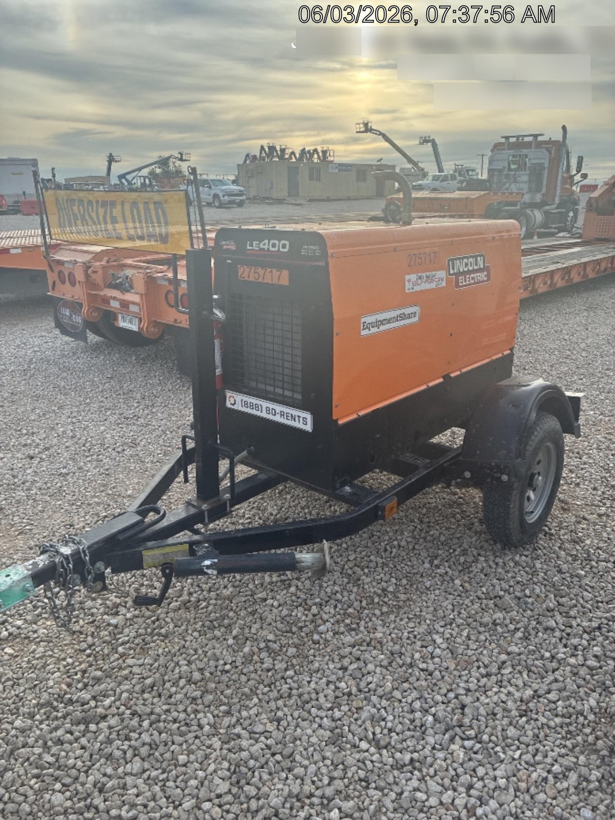 2022 Lincoln Electric LE400 Kubota V1505, Trlr, Cable Rack, Light Kit, ES Decals, T3