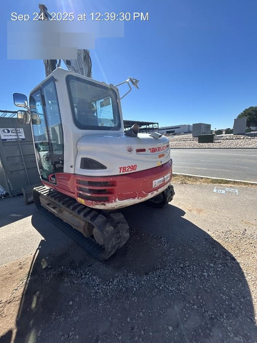 2020 Takeuchi TB290C Cab/Heat/Air, Rubber Tracks, Manual TAG QC