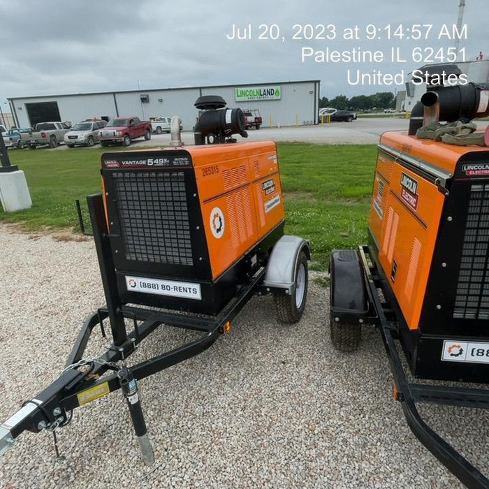 2022 Lincoln Electric Vantage 549X Crosslink Technology, Trailer Mounted, ES Decals, T3