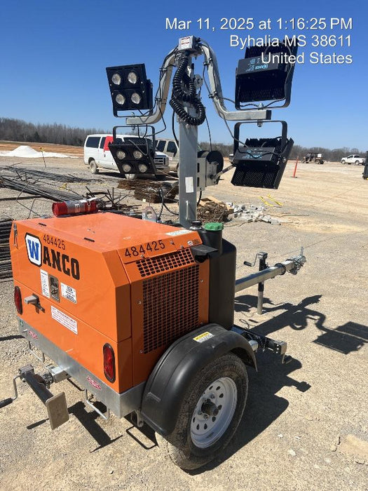 2024 Wanco WLTT-4MM4K Diesel, Mitsubishi L2E, 9.0HP @1800 rpm, Deep Sea Controller, Shore Power Plug, Auto Start, (4) 350W LED Floodlights, 4kW Generator, 60 Gal Fuel Tank, 2" Ball, T3