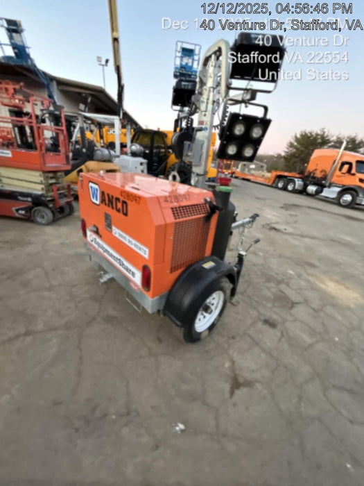 2024 Wanco WLTT-4MM4K Diesel, Deep Sea Controller, Shore Power Plug, Auto Start, (4) 350W LED Floodlights, 4kW Generator, 60 Gal Fuel Tank, 2" Ball, T3