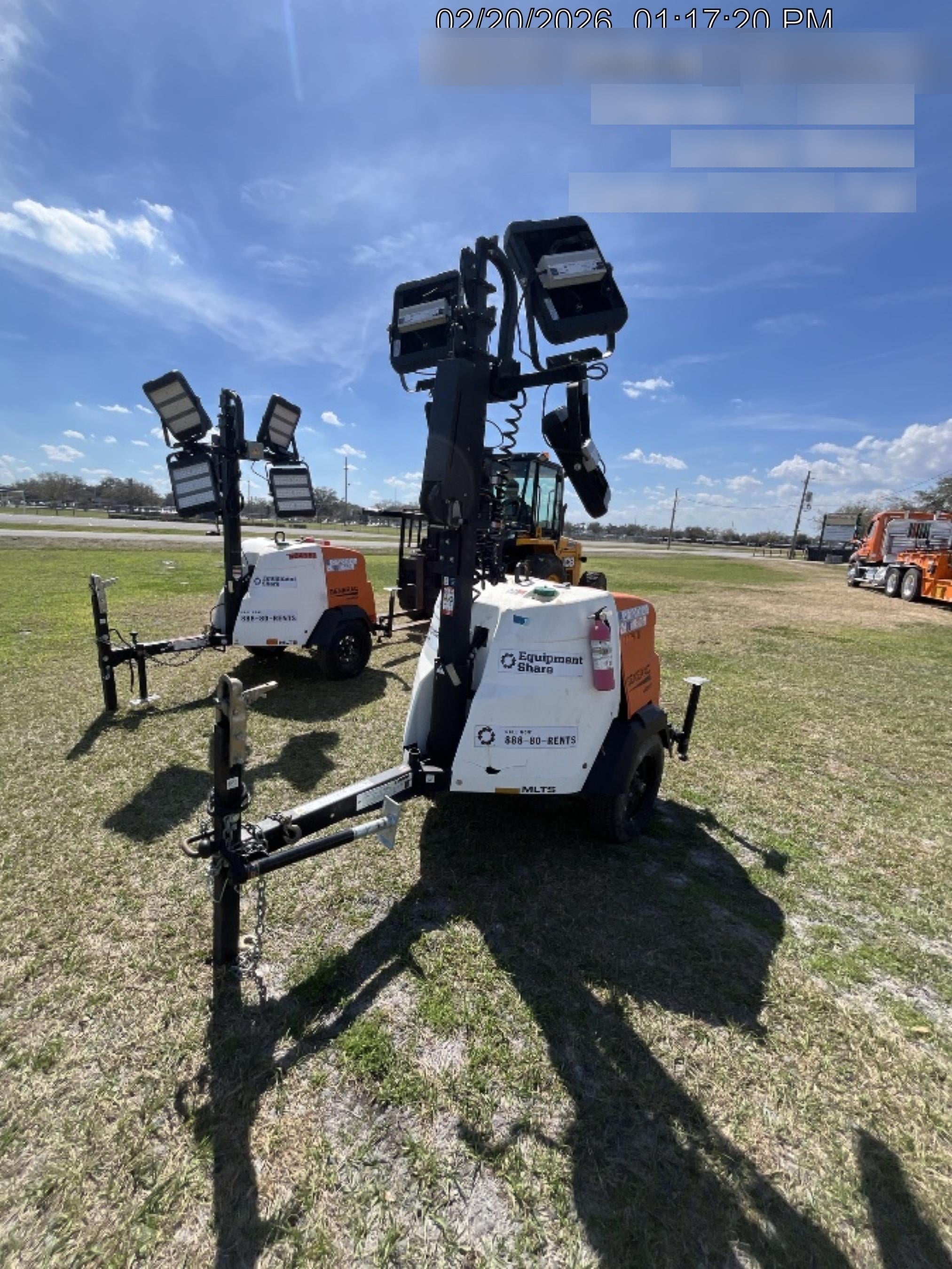 2023 Generac MLT2 Diesel, Flex Switch 120V Input, Powerzone Controller, 
(4) 320W LED Lights, 4kW Generator, 39.9 Gal Fuel Tank, 2" Ball, T3
