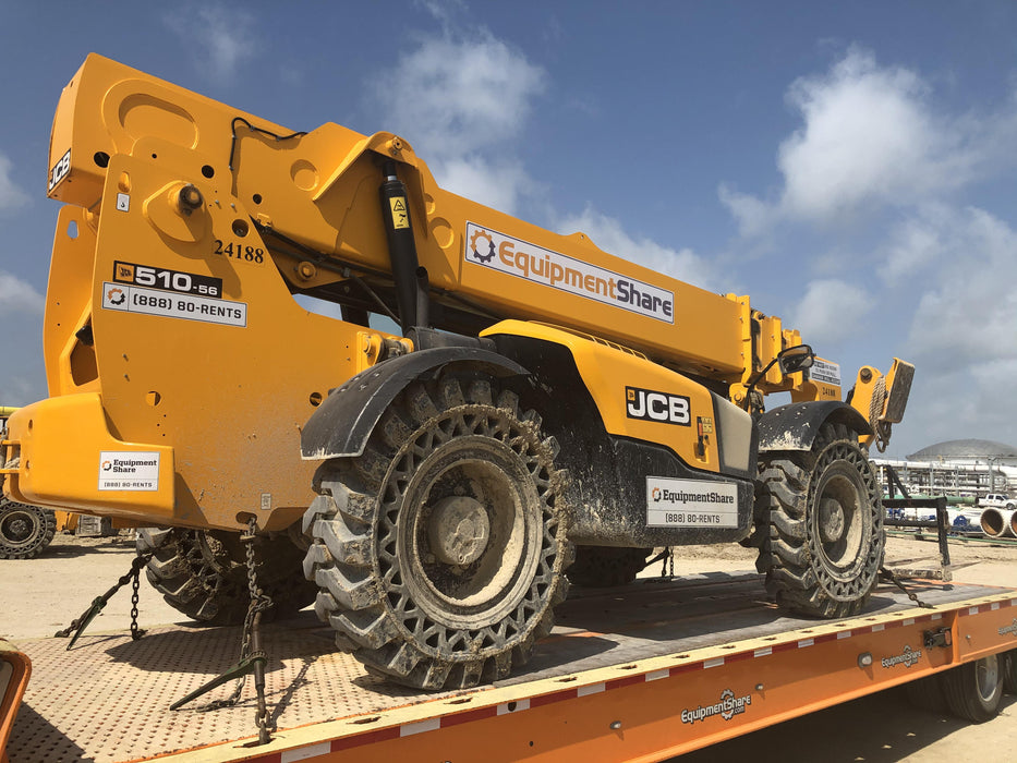 2019 JCB 510-56 JCB 510-56 74 HP w/Open ROPS, Beacon, Aux Hydraulics, Worklights, Solid Tires