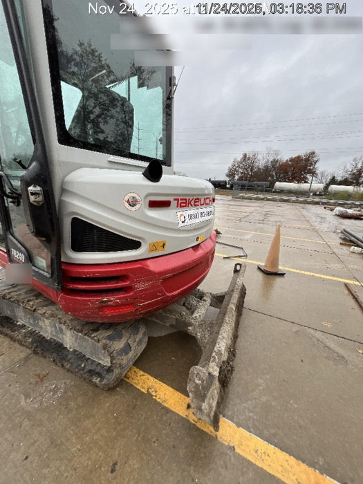 2020 Takeuchi TB240 CAB, AC/HEAT, THUMB