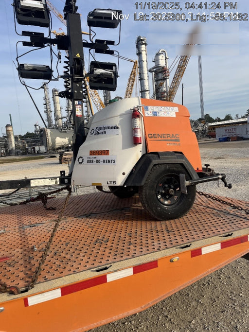 2023 Generac MLT2 Diesel, Flex Switch 120V Input, Powerzone Controller, 
(4) 320W LED Lights, 4kW Generator, 39.9 Gal Fuel Tank, 2" Ball, T3