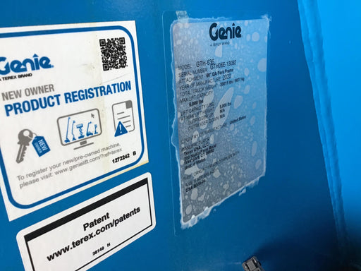 2020 Genie GTH-636 Cab/Heat/Air, Solid Tires, Work Lights, Beacon, Aux Hydraulics, Back up Alarm