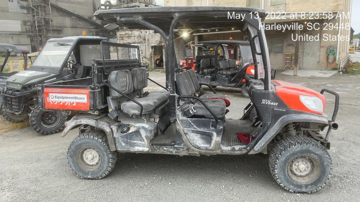 2021 Kubota RTV-X1140W-H Plastic Canopy, Windshield Acrylic Clear, LED Strobe Light, Wire Harness Kit, Back up Alarm