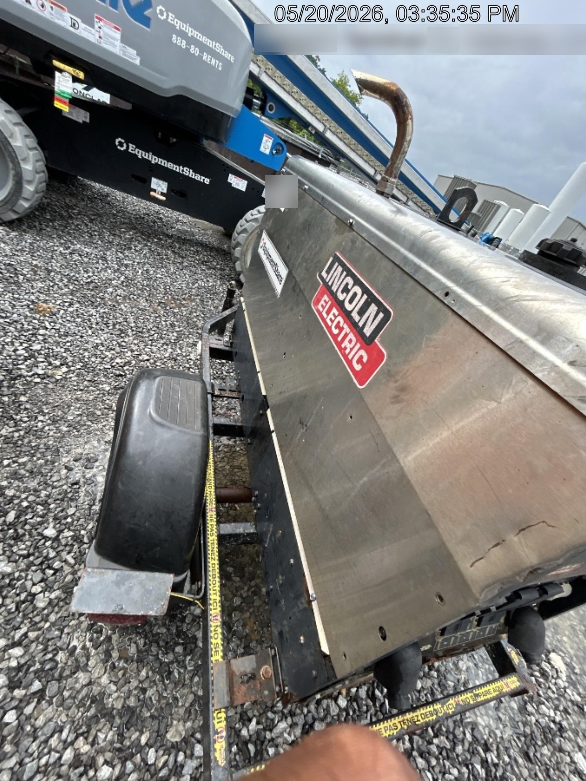 2019 Lincoln Electric Vantage 322 Lincoln Vantage 322 Welder w/Trailer, Light Kit, Cable Rack