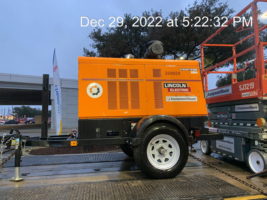 2022 Lincoln Electric Vantage 549X Crosslink Technology, Trailer Mounted, ES Decals, T3