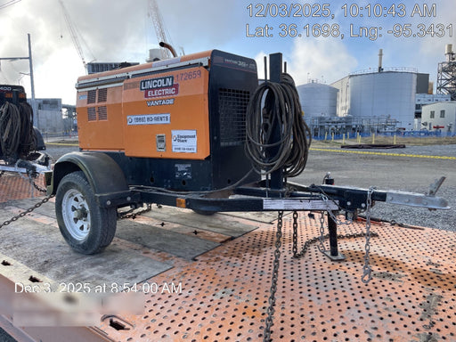 2021 Lincoln Electric Vantage 322 Vantage 322 Ready Pak 3 w/ Decals, ORANGE (includes trailer, cable rack, fender light kit) NO Telematics