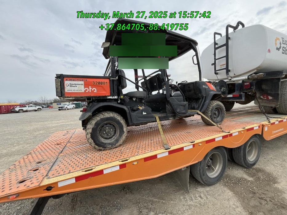 2022 Kubota RTV-X1140W-H Plastic Canopy, Windshield Acrylic Clear, LED Strobe Light, Wire Harness Kit, Back up Alarm