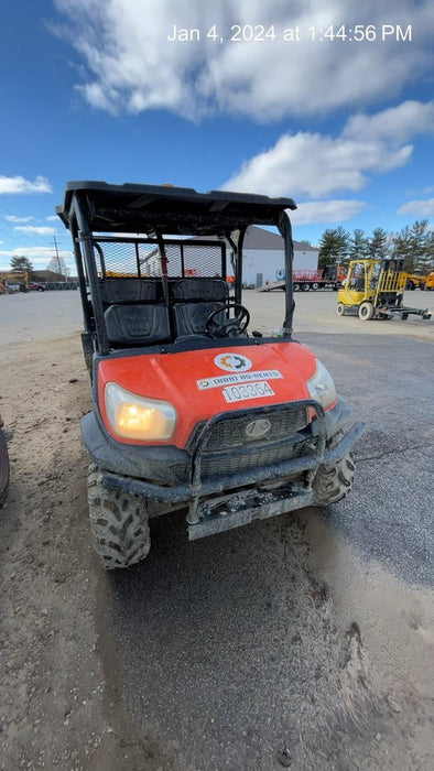 Kubota RTV-X1140W-H 4WD utility cart -LED strobe -Windshield tempered glass -Plastic canopy -Wire harness kit -Backup alarm