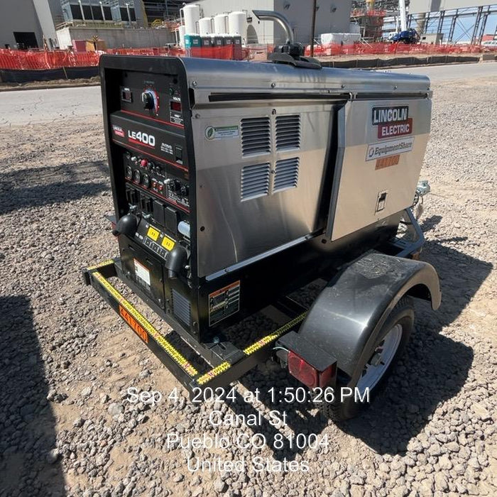 2024 Lincoln Electric LE400 Kubota V1505, Trlr, Cable Rack, Light Kit, ES Decals, T3