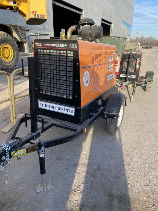 2021 Lincoln Electric Vantage 549X Ready Pak 3, ORANGE (includes trailer, cable rack, fender light kit)