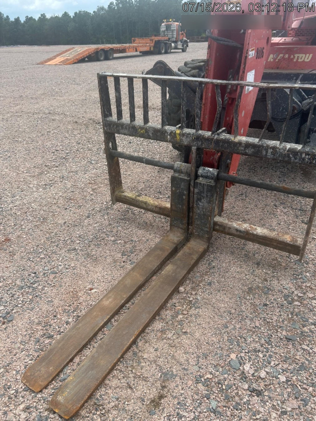 2018 Manitou MTA10055 Manitou MTA 10055 w/Cab/Heat/AC, Work Lights/Strobe, Aux Hyd, Solid Tires, Lift Hook, 66" Carriage, 60" Forks