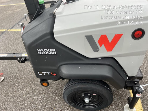 2024 Wacker Neuson LTT4 Diesel, Kohler KDW702, Deep Sea Controller, Auto Start, LED 320W, Bypass Outlet, T3