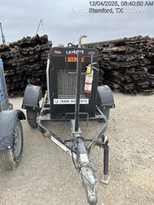 2025 Lincoln Electric LE400 Diesel, Kubota V1505, 22 HP, Trlr, Cable Rack, Light Kit, ES Decals, T3