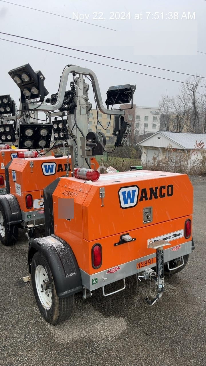 2024 Wanco WLTT-4MM4K Diesel, Deep Sea Controller, Shore Power Plug, Auto Start, (4) 350W LED Floodlights, 4kW Generator, 60 Gal Fuel Tank, 2" Ball, T3