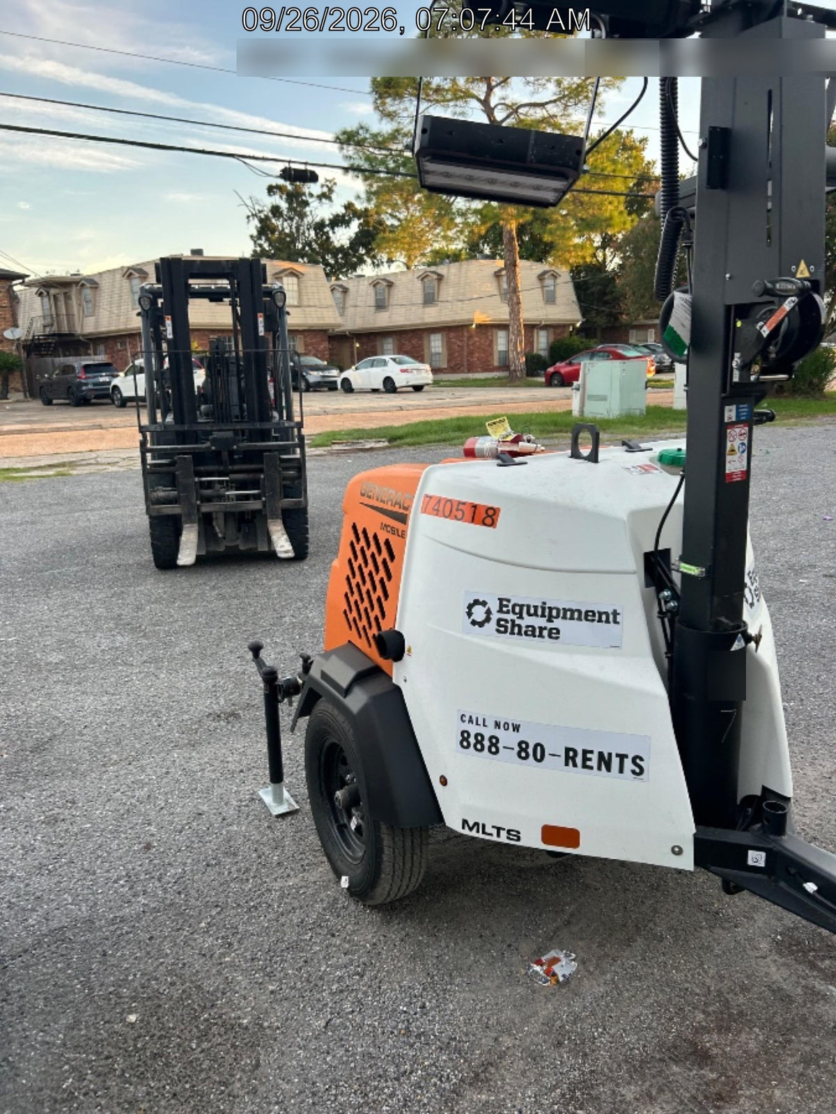 2023 Generac MLT2 Diesel, Flex Switch 120V Input, Powerzone Controller, 
(4) 320W LED Lights, 4kW Generator, 39.9 Gal Fuel Tank, 2" Ball, T3