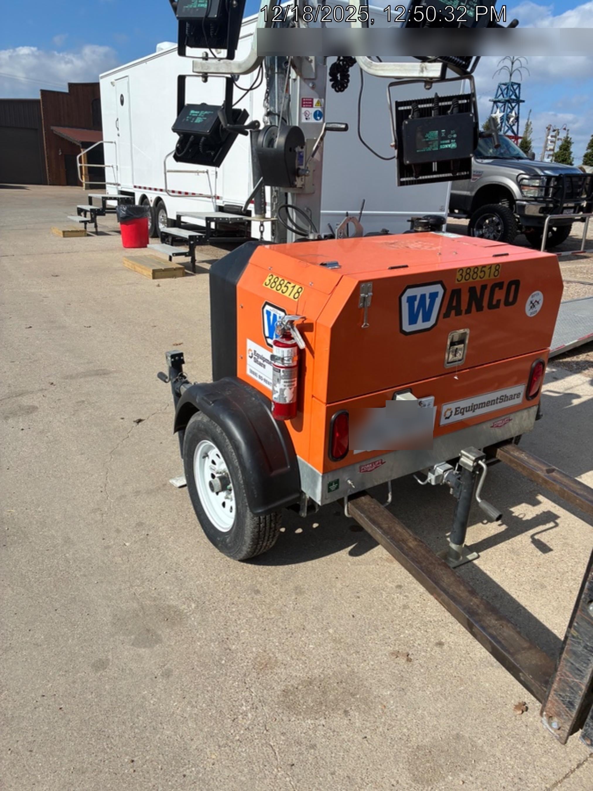 2024 Wanco WLTT-4MM4K Diesel, Deep Sea Controller, Shore Power Plug, Auto Start, (4) 350W LED Floodlights, 4kW Generator, 60 Gal Fuel Tank, 2" Ball, T3
