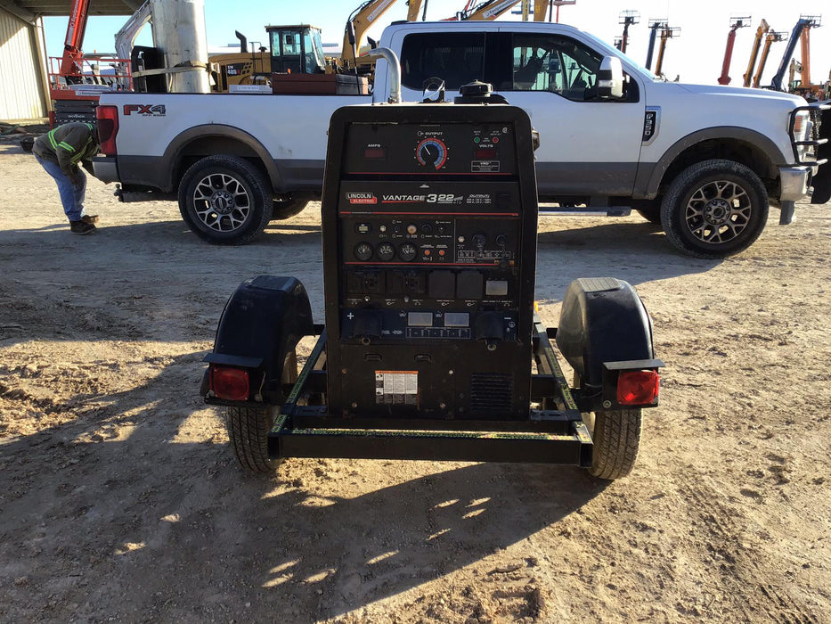 2019 Lincoln Electric Vantage 322 Lincoln Vantage 322 Welder w/Trailer, Light Kit, Cable Rack