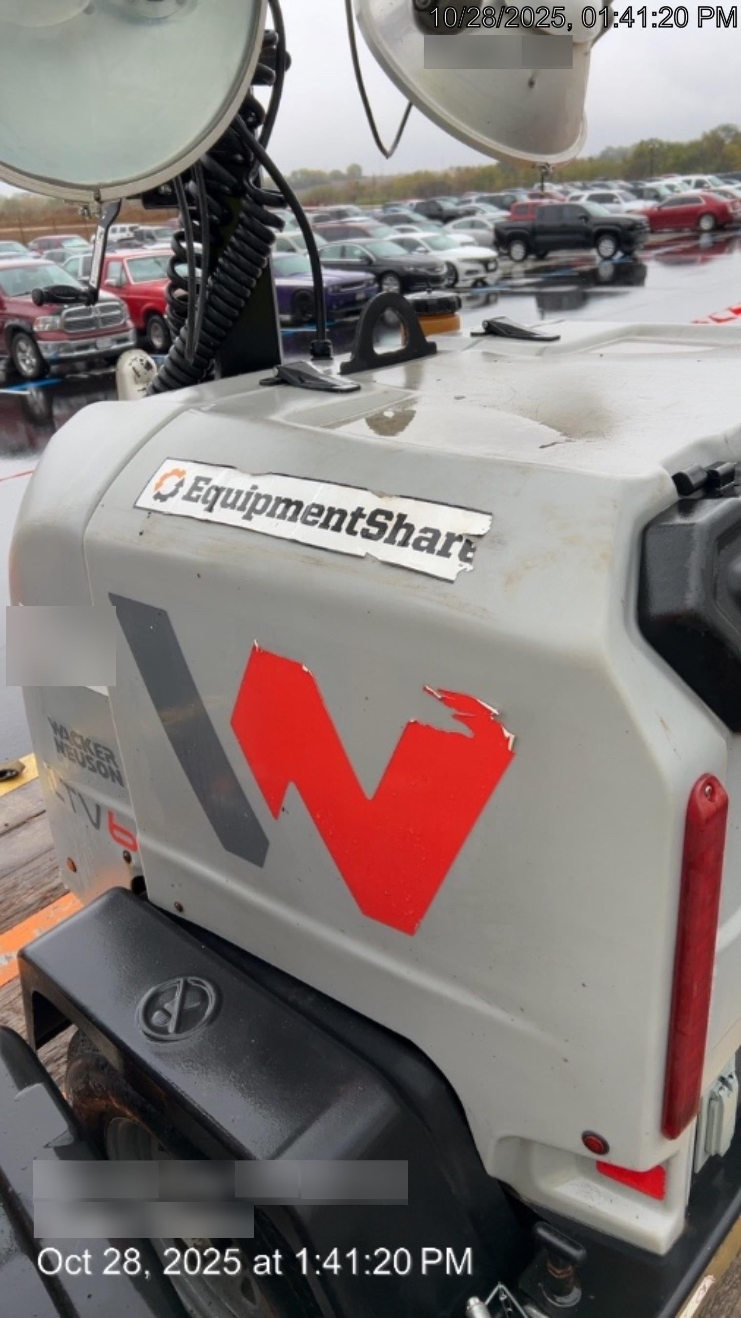 2019 Wacker Neuson LTV6L-MH Wacker Neuson LTV6L Mobile Light Tower w/Fuel Level Sensor Installed