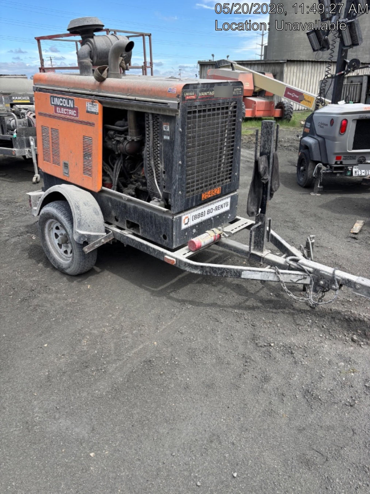 2022 Lincoln Electric Vantage 549X Crosslink Technology, Trailer Mounted, ES Decals, T3