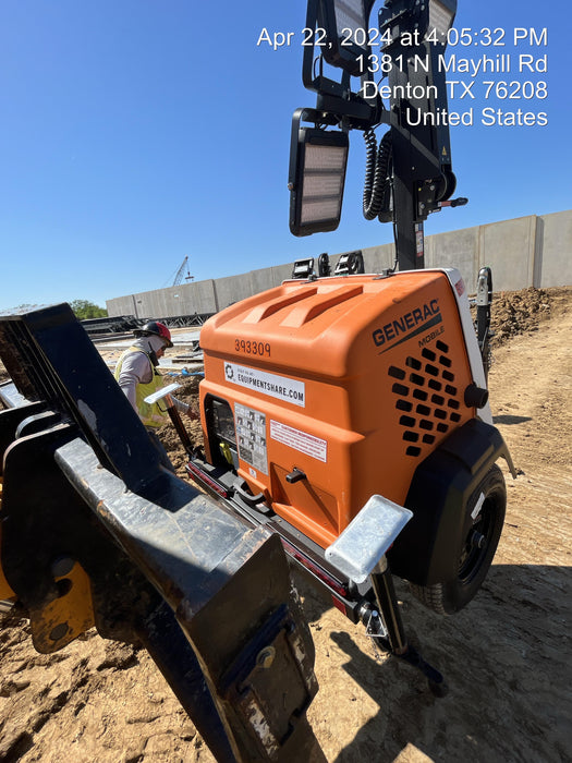 2024 Generac MLT2 Diesel, Flex Switch 120V Input, Powerzone Controller, 
(4) 320W LED Lights, 4kW Generator, 39.9 Gal Fuel Tank, 2" Ball, T3