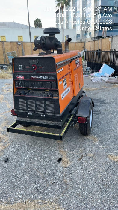 2021 Lincoln Electric Vantage 549X Ready Pak 3, ORANGE (includes trailer, cable rack, fender light kit)