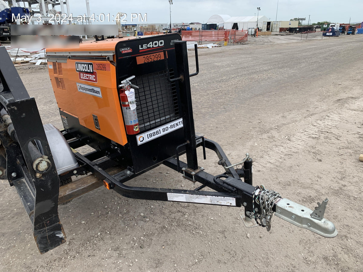 2022 Lincoln Electric LE400 Kubota V1505, Trlr, Cable Rack, Light Kit, ES Decals, T3