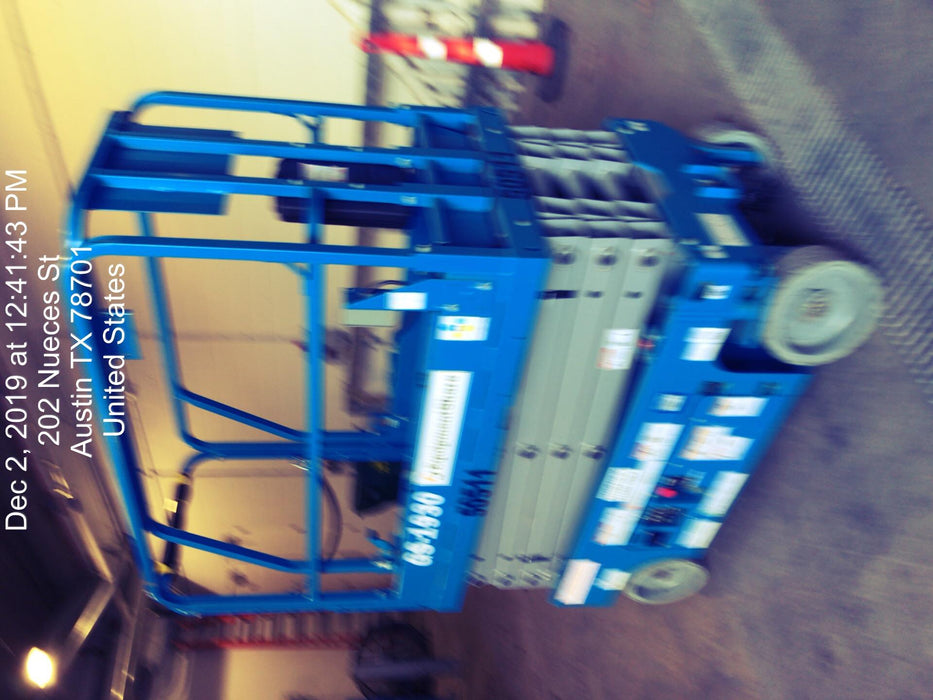 2019 Genie GS-1930 Fixed Rails with Chain Entry