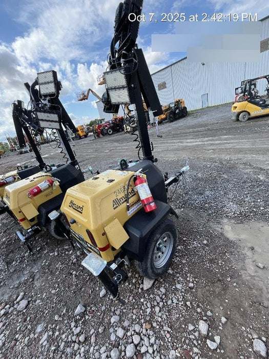 2022 Allmand NLV3GR (4) LED Light Fixture 350W, 23' Vertical Mast, 3kW Prime, Towable, ES Decals, T3