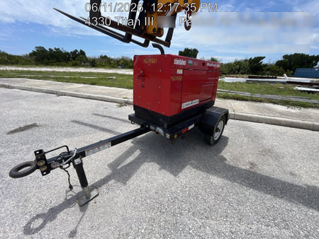 2023 Shindaiwa DGW400MDL Kubota D902 Engine, 23 HP, Dual Op Welder, Wire, Arc, Droop Stick, Tig, and CC Stick Functionality, Simulphase, 3 Phase and 1 Phase Gen Output, Single Axle NB Trlr, Slr Trckl Chrg 12V 12W, Fire Ext