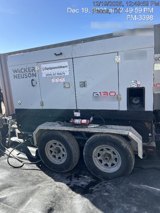 2019 WACKER NEUSON G130