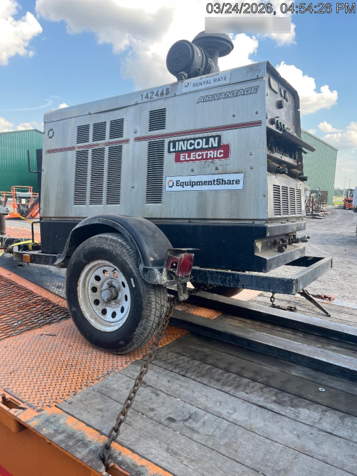 2021 Lincoln Electric Air Vantage 566 Air Vantage 566X Ready Pak 3 (includes trailer, cable rack, fender light kit); no telematics