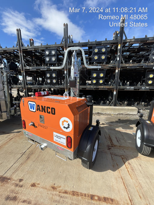 2024 Wanco WLTT-4MM4K Diesel, Deep Sea Controller, Shore Power Plug, Auto Start, (4) 350W LED Floodlights, 4kW Generator, 60 Gal Fuel Tank, 2" Ball, T3