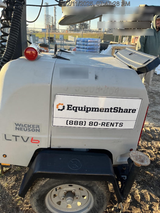 2018 Wacker Neuson LTV6L-MH LTV6K Mobile Light Tower