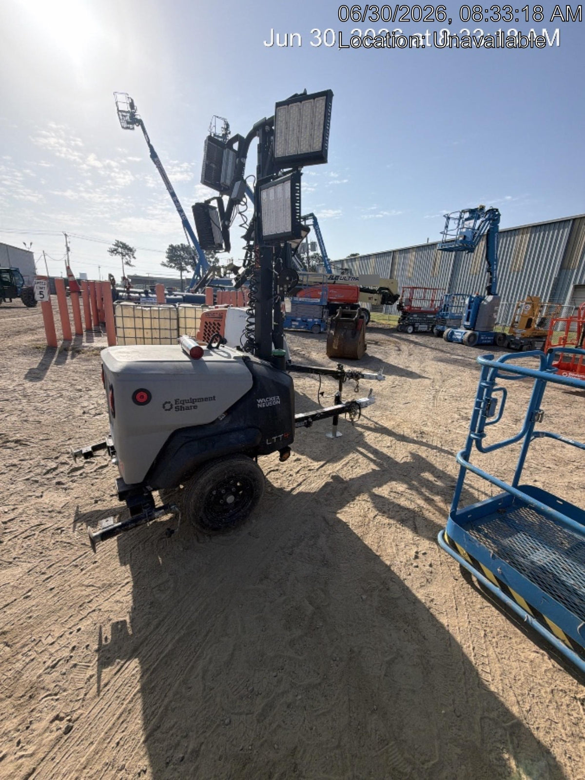 2024 Wacker Neuson LTT4 Diesel, Kohler KDW702, Deep Sea Controller, Auto Start, LED 320W, Bypass Outlet, T3