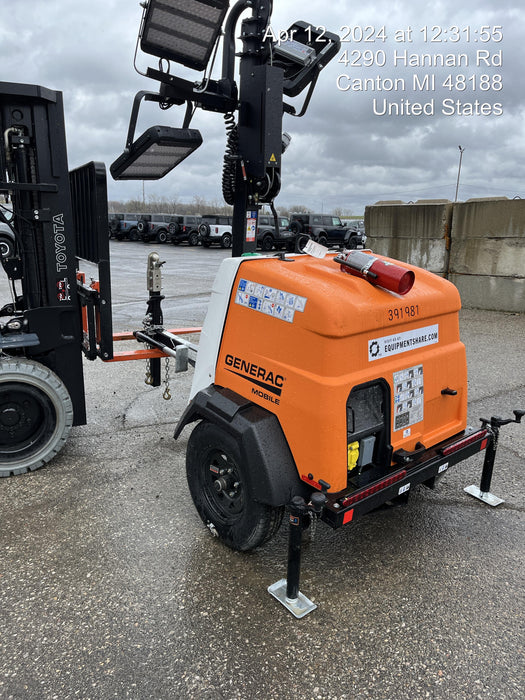 2024 Generac MLT2 Diesel, Flex Switch 120V Input, Powerzone Controller, 
(4) 320W LED Lights, 4kW Generator, 39.9 Gal Fuel Tank, 2" Ball, T3