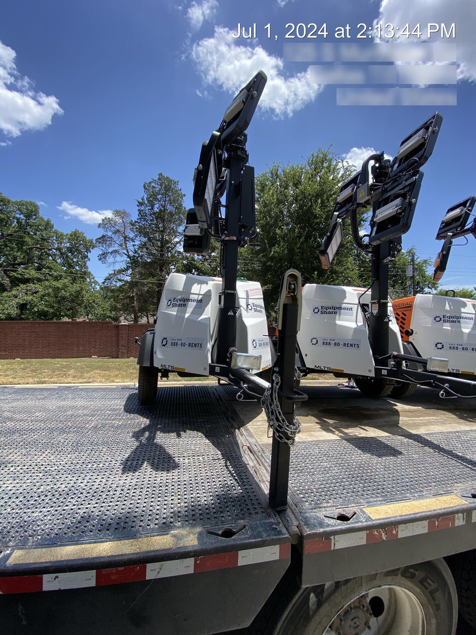 2024 Generac MLT2 Diesel, Flex Switch 120V Input, Powerzone Controller, 
(4) 320W LED Lights, 4kW Generator, 39.9 Gal Fuel Tank, 2" Ball, T3