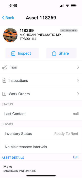 2020 MICHIGAN PNEUMATIC MP-TPB90-114